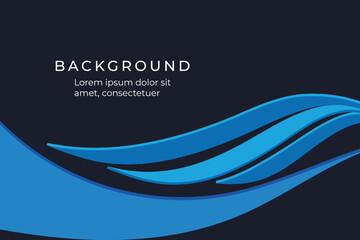Modern blue Vector background design
