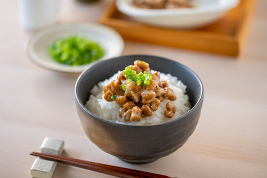 Japanese food Natto &rdquo;納豆&rdquo;.
Traditional Japanese food &rdquo;Natto&rdquo; image.

