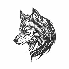 Wolf Logo. Generative AI