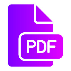 pdf gradient icon