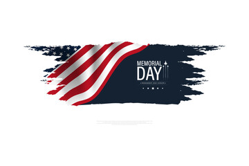 US Memorial Day vector illustration