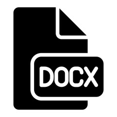 docx glyph icon