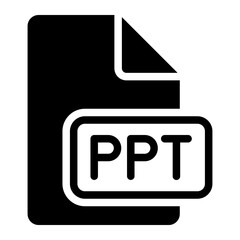 ppt glyph icon