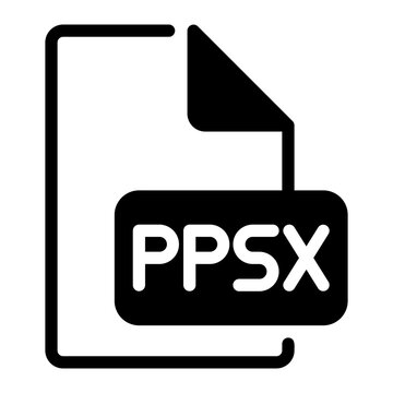 ppsx glyph icon