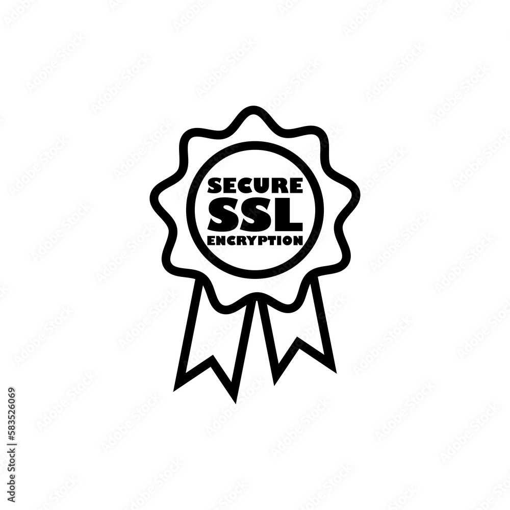 Poster ssl icon isolated on transparent background