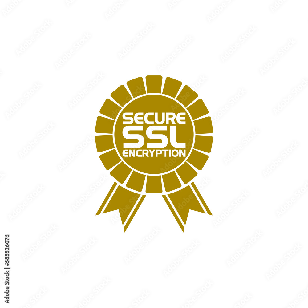 Poster ssl icon isolated on transparent background