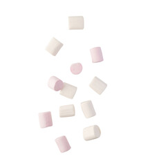 Falling marshmallow cutout, Png file.