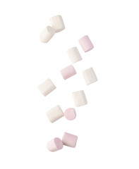 Falling marshmallow cutout, Png file.