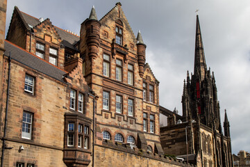 Fototapeta na wymiar Classical architecture view in Edimbourg , Scotland