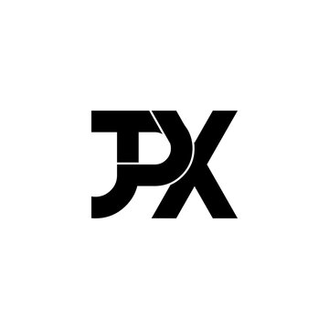 jpx initial letter monogram logo design