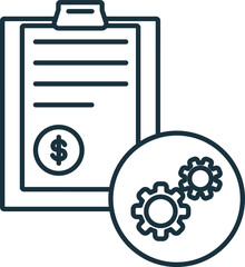Issuer line icon. Monochrome simple Issuer outline icon for templates, web design and infographics