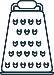 Grater line icon. Simple element from kitchen collection. Creative Grater outline icon for web design, templates, infographics and more