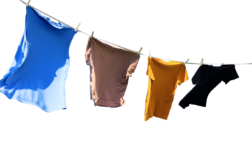 Cloth drying wiht transparent background .png