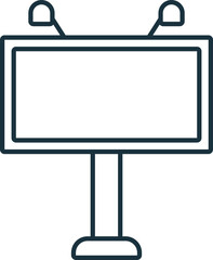 Banner line icon. Colored element sign from marketing collection. Flat Banner outline icon sign for web design, infographics and more.