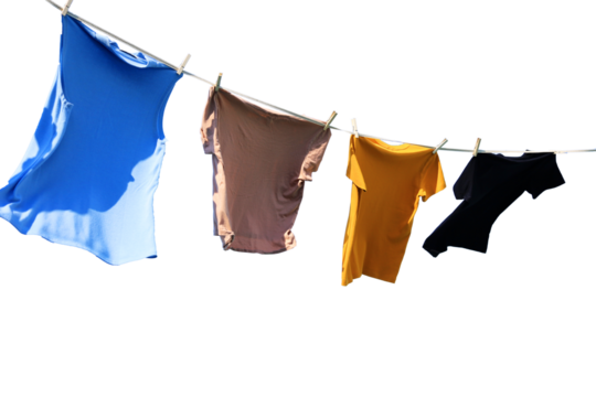 Cloth drying wiht transparent background .png