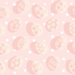 Vector seamless pattern Easter eggs