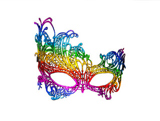 masquerade mask isolated on white background