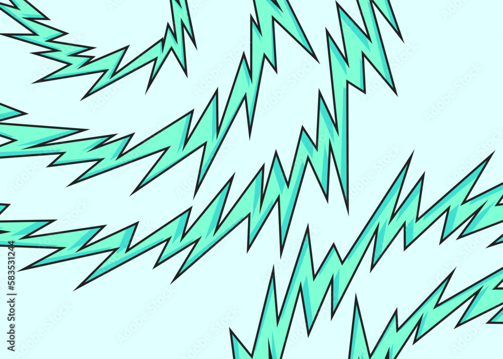 Poster abstract background with curved spike lines pattern