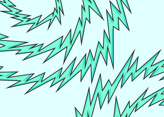 Abstract background with curved spike lines pattern