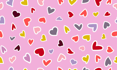 Doodle hearts sketch set. Various different hand drawn love heart icon love collection isolated on white background. Red heart symbol for Marriage and Valentines Day. 
