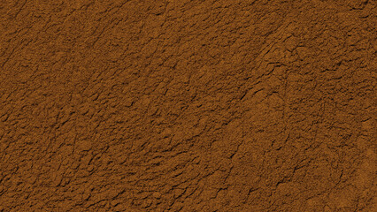 Old retro scratched yellow brown stucco on wall background, rust color orange stucco texture wall in old mexican building texture, cocoa powder, textured wall. earth, sand, clay, powder, roughness