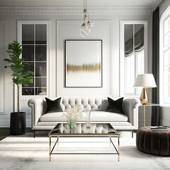 modern living room Generative AI