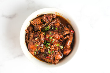 ayam semur pedas or spicy sweet soy sauce chicken 