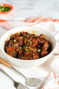 ayam semur pedas or spicy sweet soy sauce chicken 