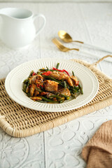 stir fried spicy salted fish