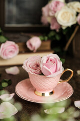 still life flowers , selective focus
