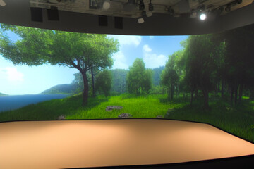 virtual stage for presenters