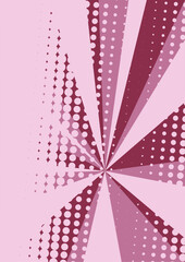 Pop art green background light pink or bordo vector illustration