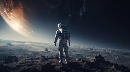 astronaut in deep space, made with generated ai