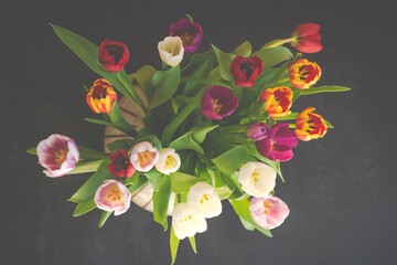 Ein Strauß Tulpen