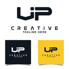 letter UP or VIP logo creative  