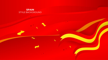 Red and yellow paint on a red background. Spain style background
