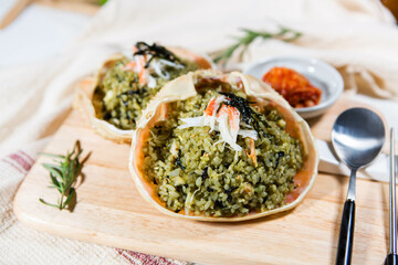 Today's dinner menu is king crab