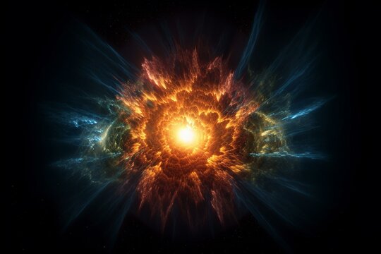 A supernova explosion Generative AI