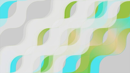 Fototapeta na wymiar Geometric wavy stripes abstract background