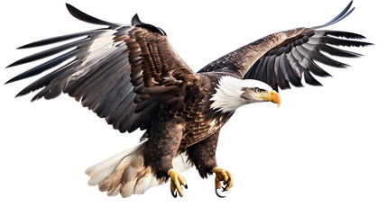 Obraz premium eagle, isolated, white background, generative ai