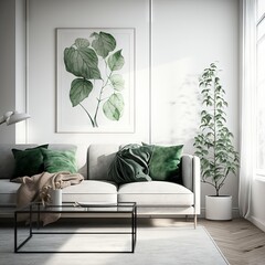 modern living room Generative AI