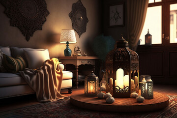interior of the house, ramadhan conceptc, generative ai