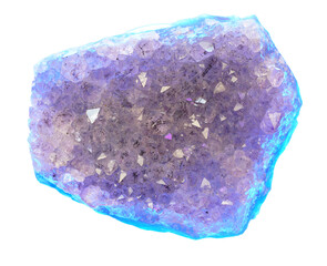 crystal mineral isolated on the white background. 3d illustration