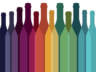Bottle of alcohol vector illustration.Wine background vector.Design for wine. Alcohol vector background.
Template for drink card - 583545431
