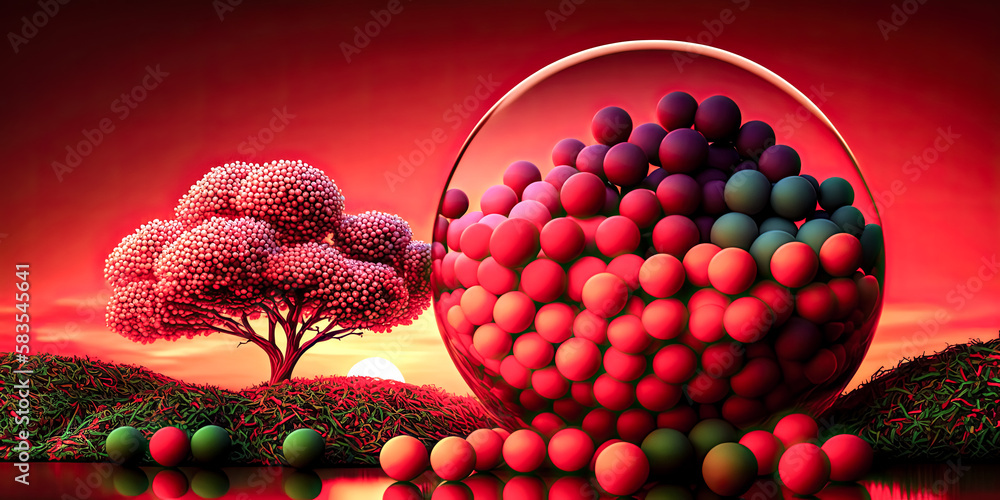 Poster a colorful array of hd wallpapers has been created - generative ai.