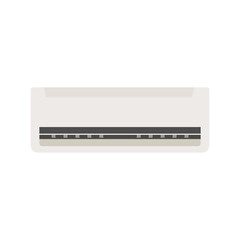 air conditioner flat design vector illustration isolated on white background.