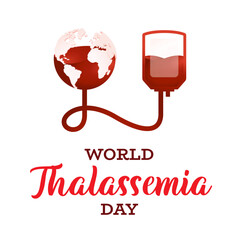 World Thalassemia Day Design. Blood Disease Awareness