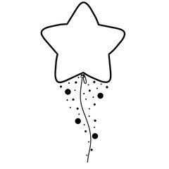 Black star outline.
