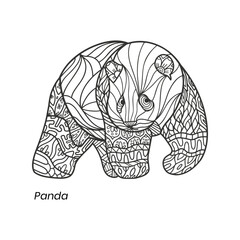 Panda Zentangle Mandalas
