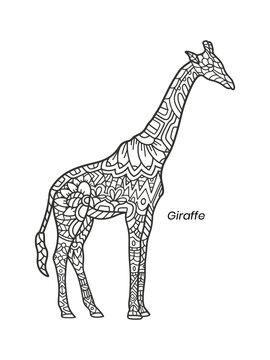 Giraffe Zentangle Mandalas